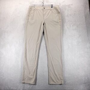 Johnnie O Pants Mens 36x34 Beige Prep Formance Chino Golf Casual Office